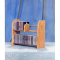 Solid Oak 2 Row Dowel CD Rack G8632