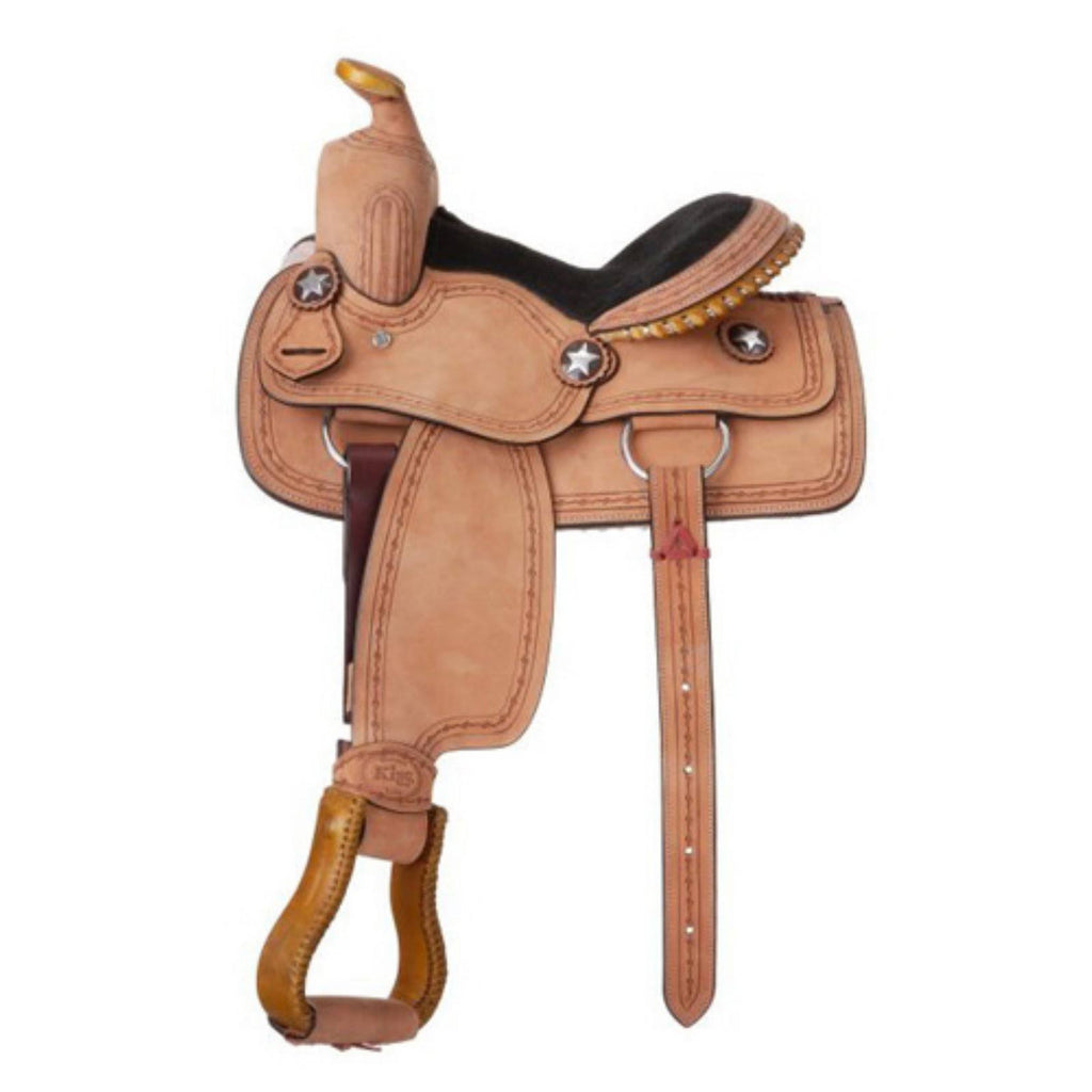 Cowboy Roughout Saddle with Barbwire Tooling Y809