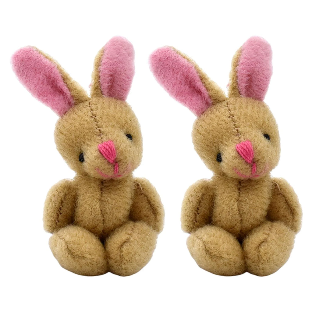 Mini Joint Bear/Rabbit Plush Dollhouse Decor Stuffed Toys Z14638