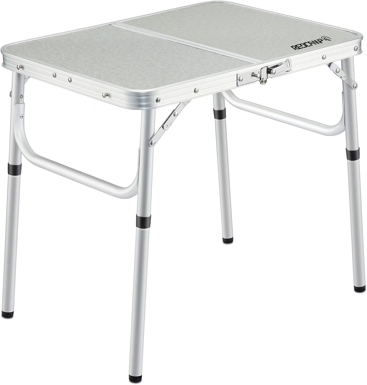 White 2 Foot Folding Aluminum Camping Table W56698