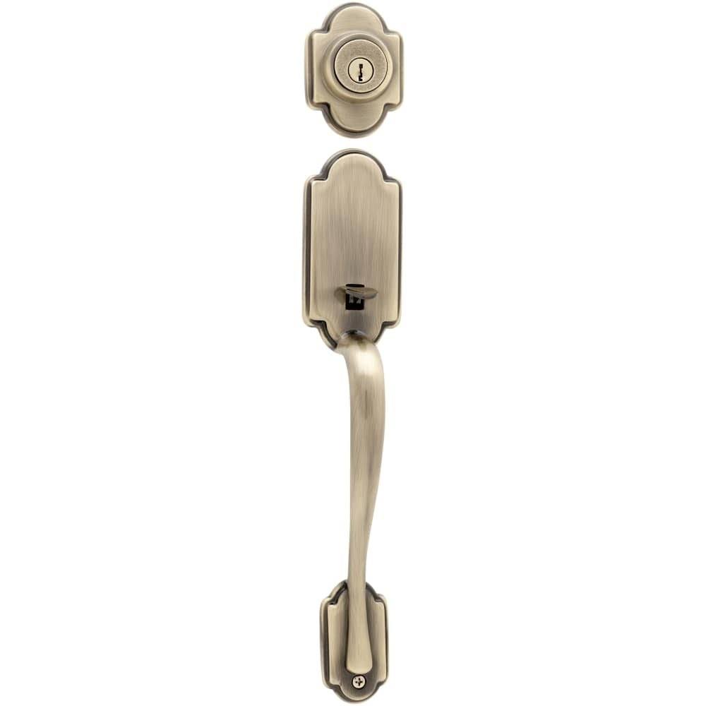 Bright Brass Dummy Exterior Handleset I595