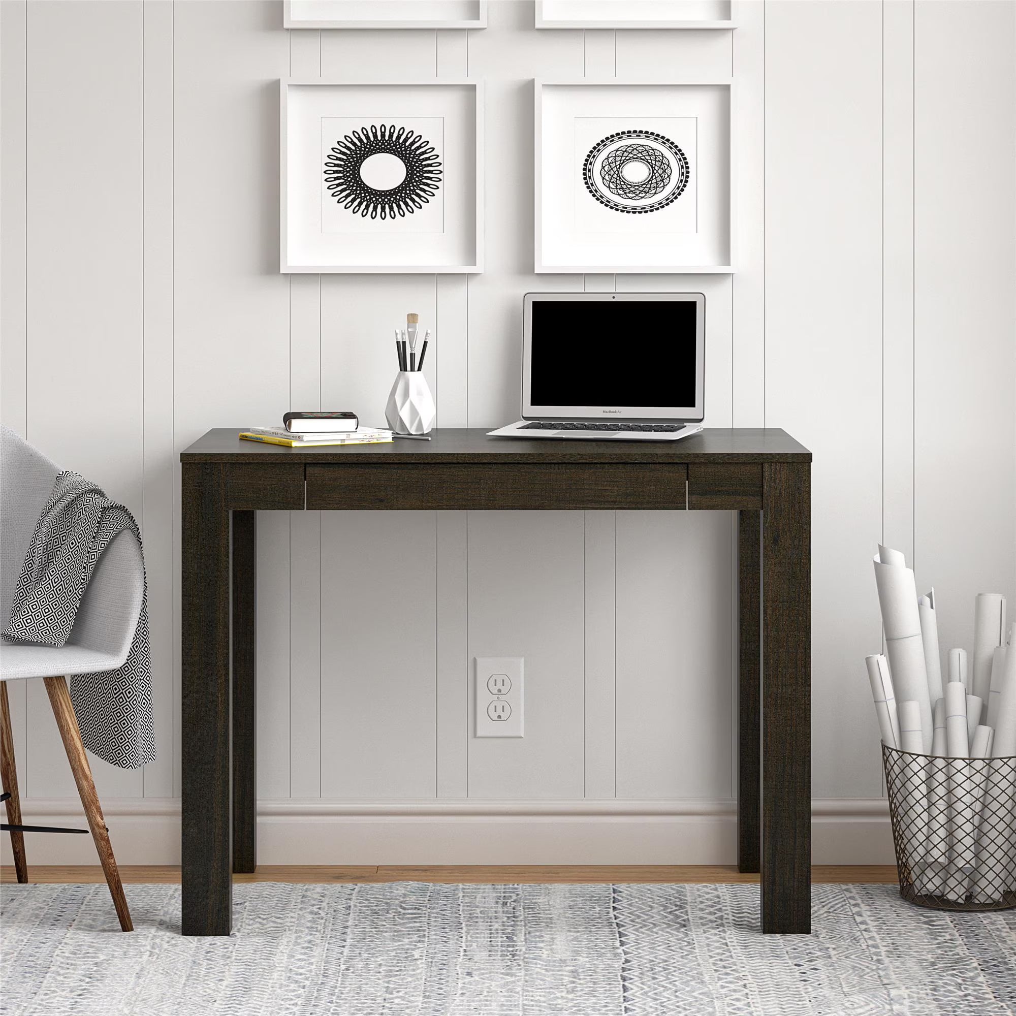 Espresso Parsons Desk X65066