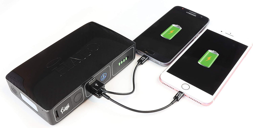 Navy Portable Car Jump Starter with 2 USB Ports J85603