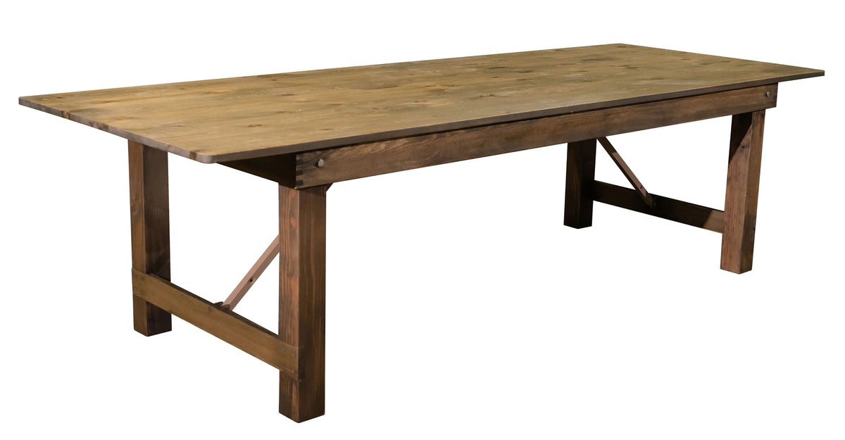 Rustic Pine Wood Folding Table U1235