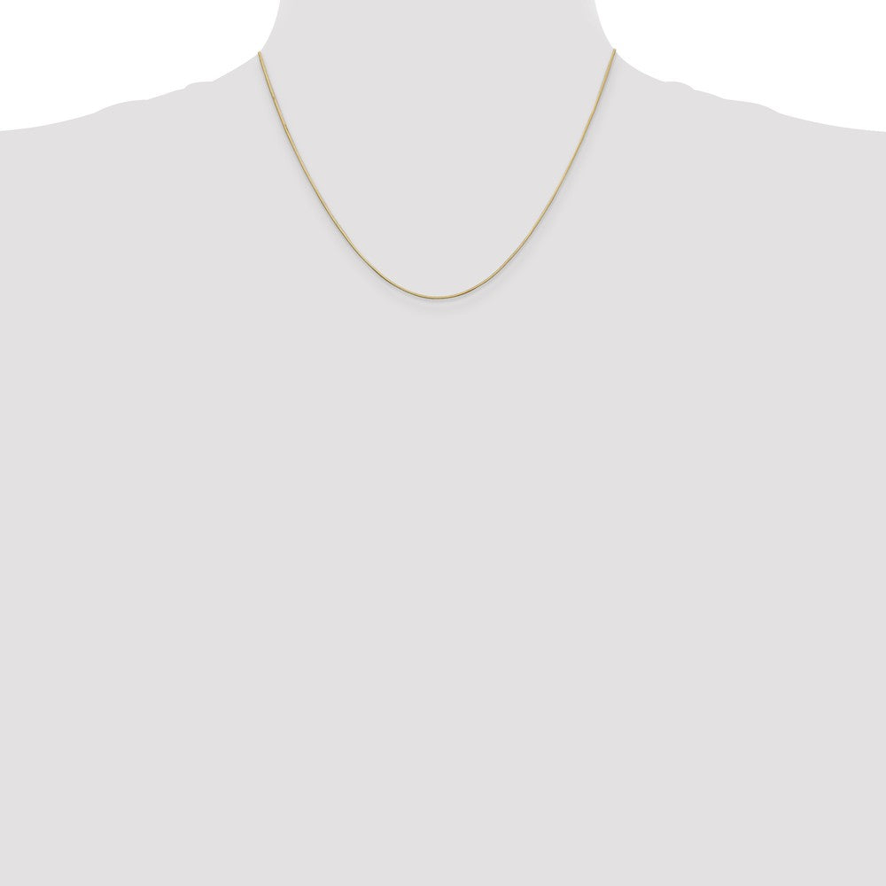 14kt Yellow Gold Octagonal Snake Chain 18 inch Lobster Clasp T38123