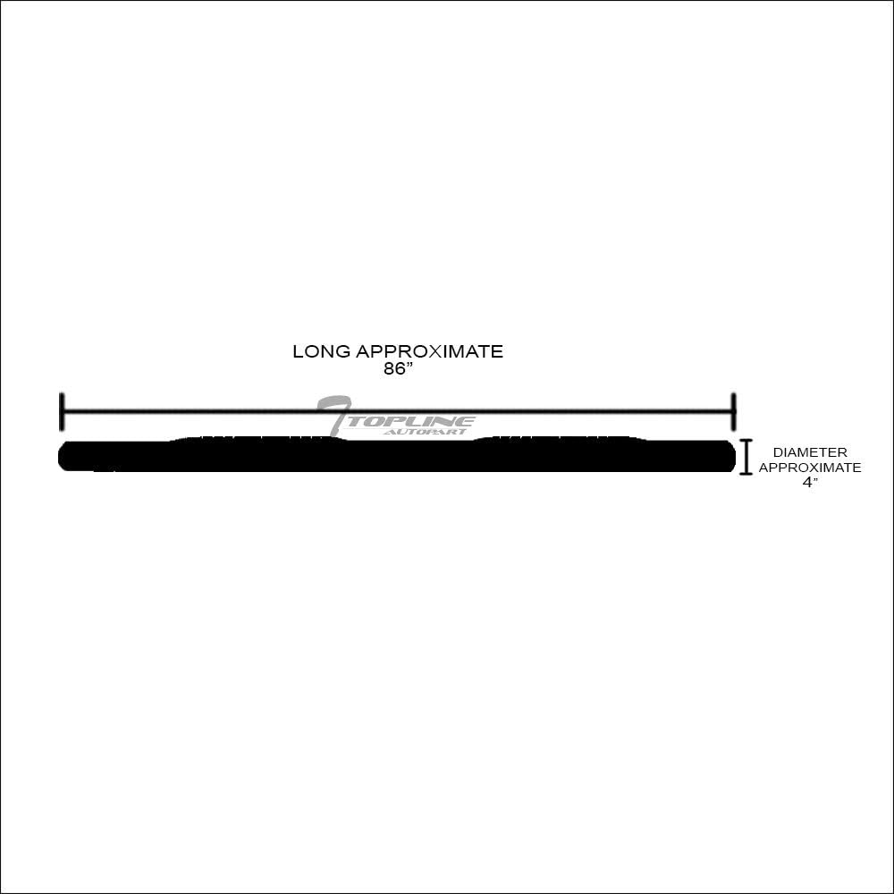 Oval Matte Black Side Step Nerf Bars Rail Running Boards For Dodge Ram 1500 Crew Cab P489