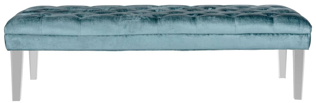 Cyan Tufted Bench R7167
