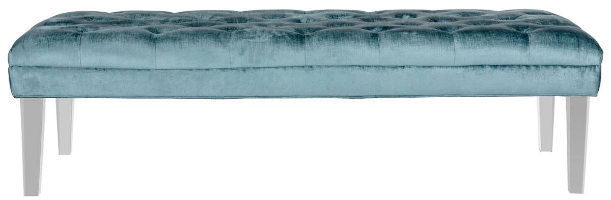 Cyan Tufted Bench R7167