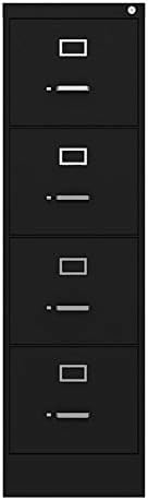 Black 4 Drawer Letter File Cabinet B5488