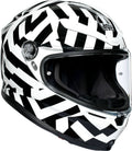 Helmet K6 Black White Size ml E536