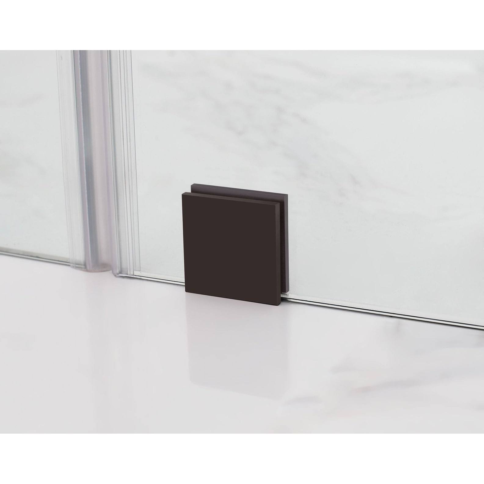 Chrome Frameless Square Shower Enclosure S3358