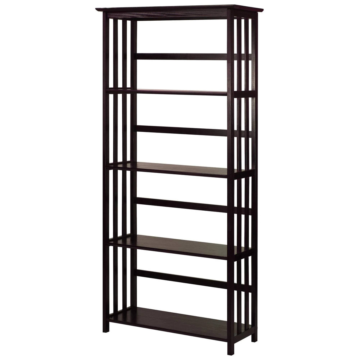 Espresso 5-Shelf Bookcase M7772