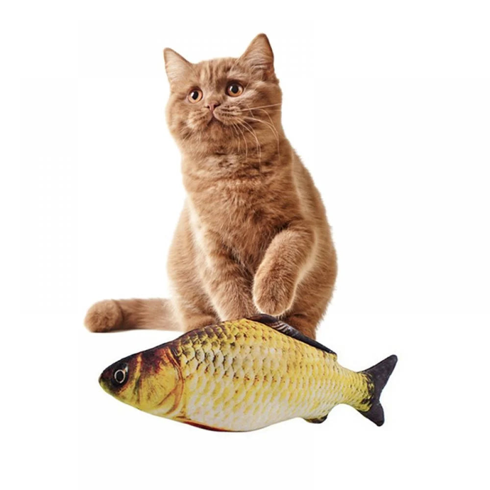 Realistic Flopping Fish Catnip Plush Cat Toy T745