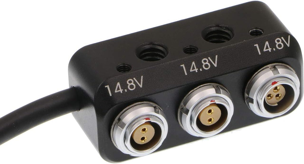 Power Cable 7 Pin to RS 3 Pin and 2×2 Pin 1 to 3 Power Splitter Box 11.8in/30cm I609