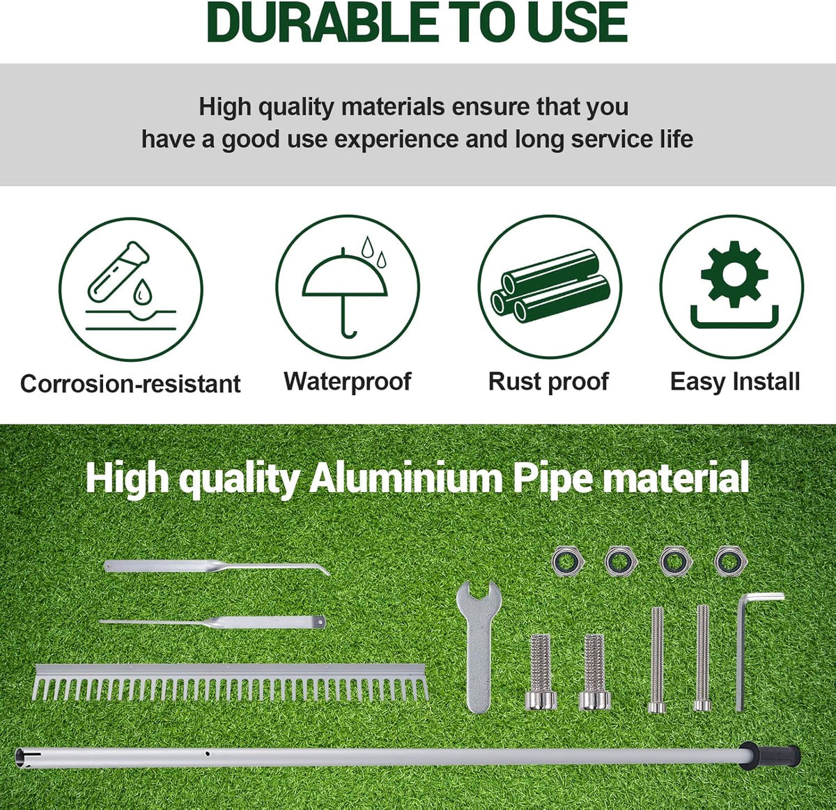36 Rake Head Aluminum Landscape Rake S232