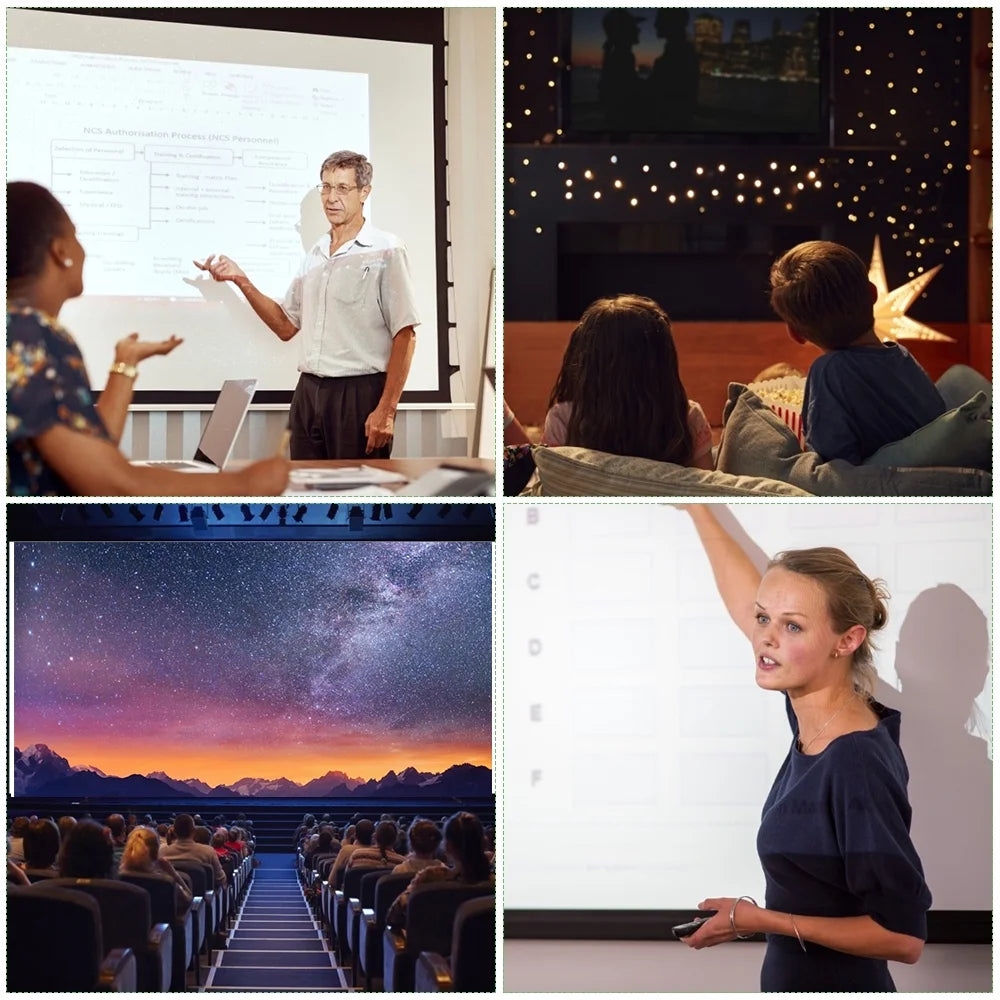 Projection Screen Movie Screen 16 9 3d 4k 1080p Indoor Theater X461