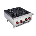 24 in. Commercial Gas Cooktop with 4 Burners, Stainless Steel L3073