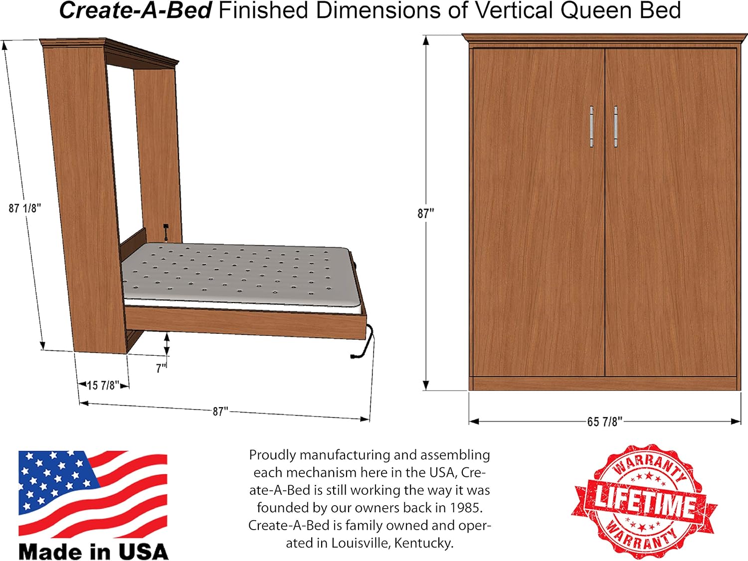 Queen Size Murphy Bed Kit R846