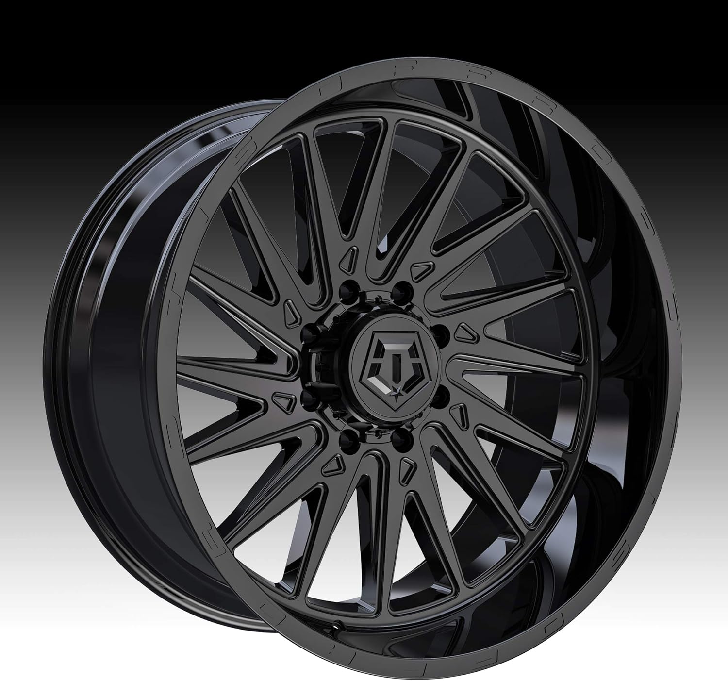 Black Wheel Rim 20x12 8x180-44mm Q176