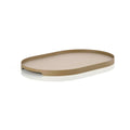 Metal Tray Oval, 35 x 23 cm, Khaki U49827