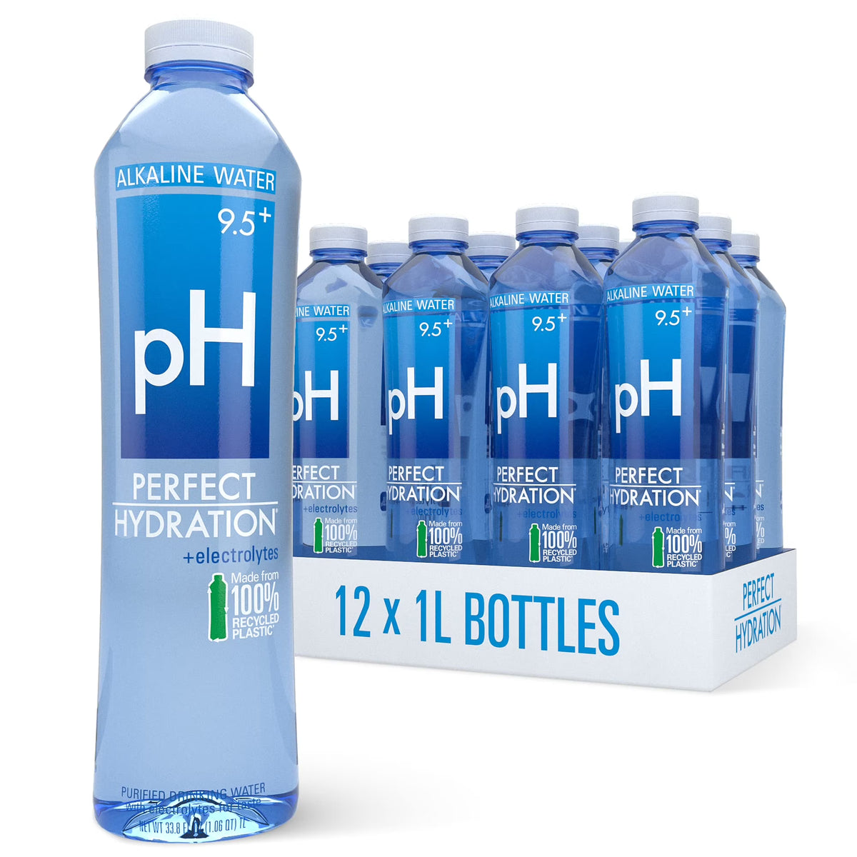 12 pack 1 Liter Alkaline Drinking Water S359