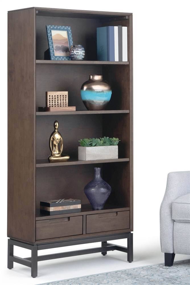 Walnut Brown Mid Century Bookcase M202467