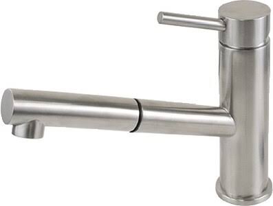 Brushed Stainless Pull-Out Galley Mixer T71559