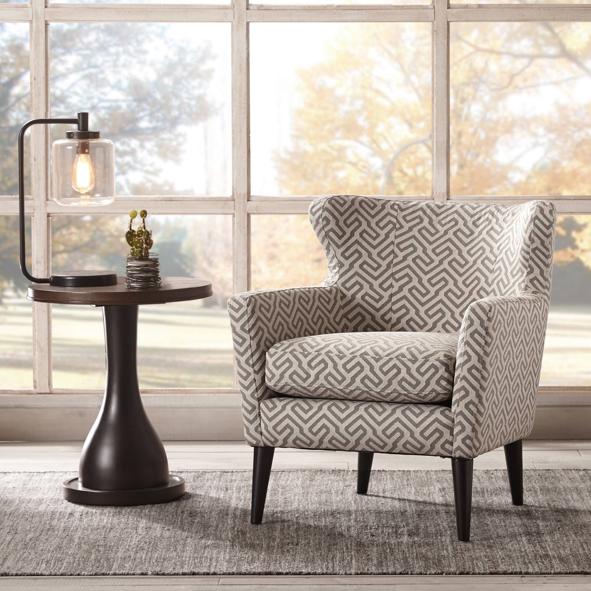 Grey Concave Club Chair B79849
