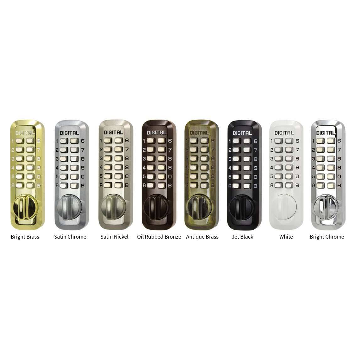 Satin Brass Mechanical Keyless Combination Deadbolt Lock U290968