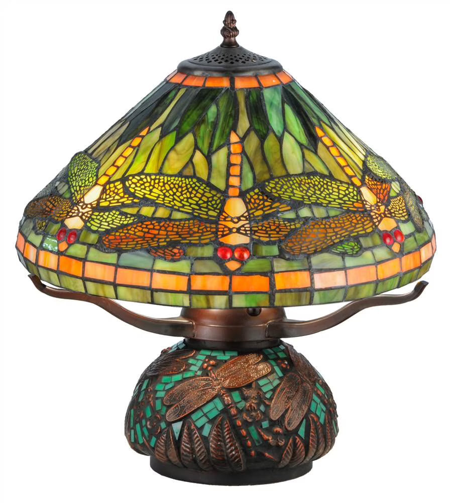 Mahogany Bronze Three Light Table Lamp M423