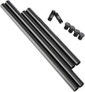 15mm Rod 8 Inch and 12 Inch with M12 Thread Rod Connector Rod Cap Extend to 20 Inch Rods, Pack of 2 V599