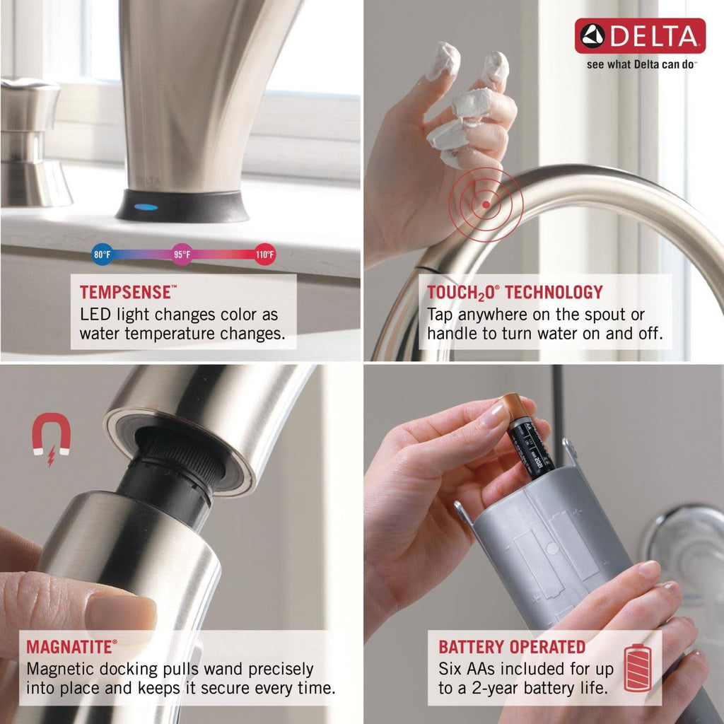 Arctic Stainless Pull-Out Spray Kitchen Faucet F117749
