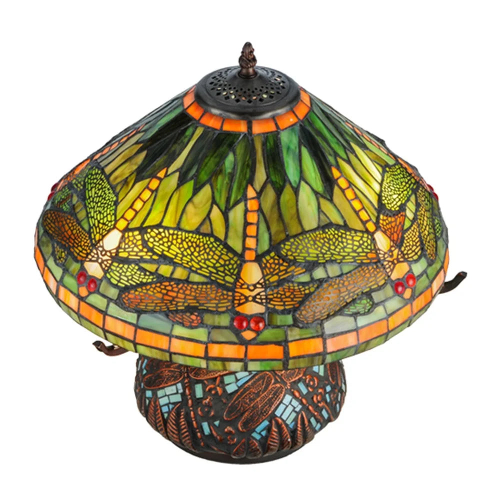 Mahogany Bronze Three Light Table Lamp M423