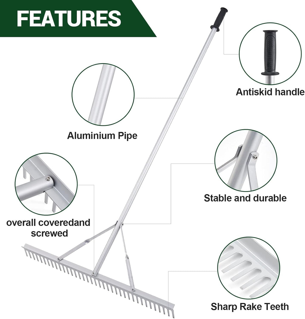 36 Rake Head Aluminum Landscape Rake S232