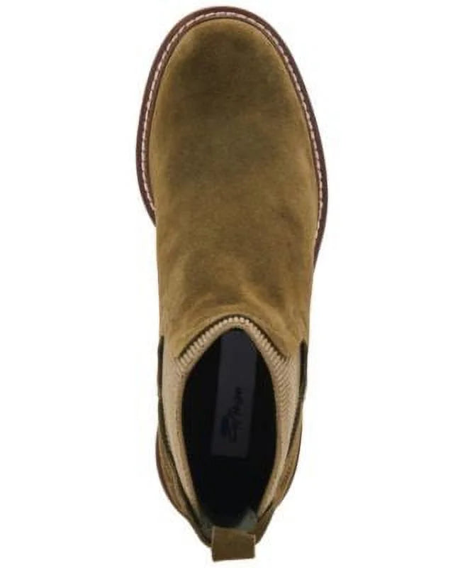 Green Chelsea Water Resistant Slip Resistant Wedge Leather Booties 7 M D5009
