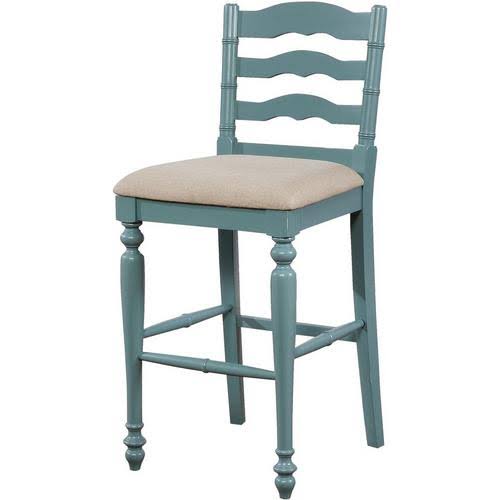 Antique Blue Bar Stool C4647
