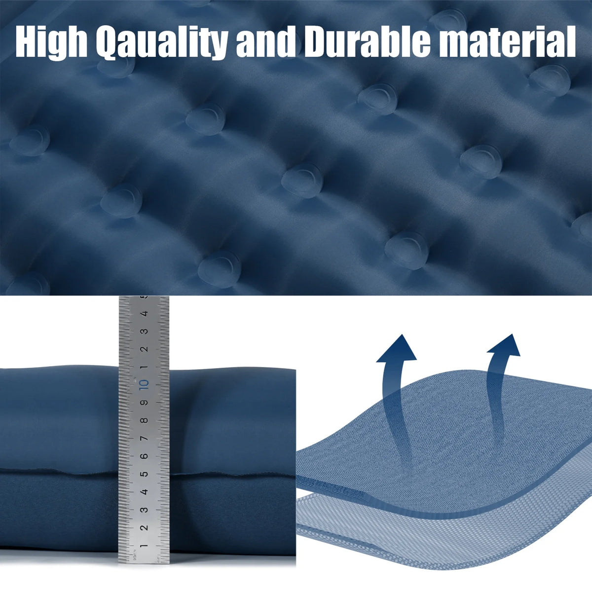 Inflatable Sleeping Pad 4 Inch Air Mattress D95979