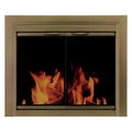 Antique Brass Fireplace Glass Door W968