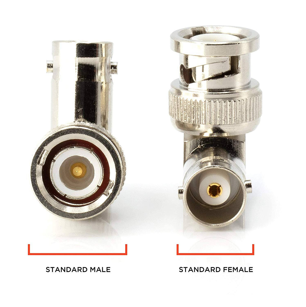 BNC Male to Female Elbow Adapter – 100 Pcs O550870