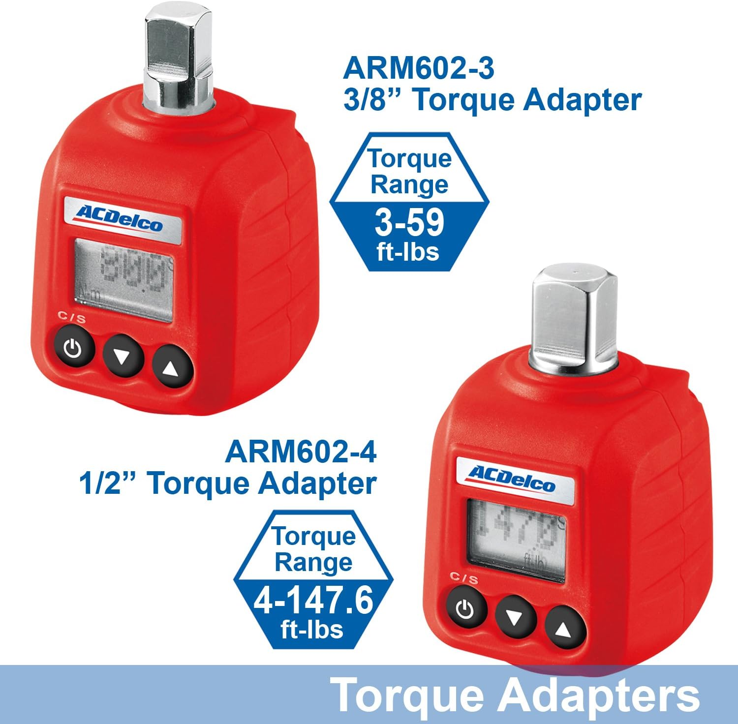1/2" Heavy Duty Digital Torque Adapter with Buzzer and LED Flash Notification, Pack of 2 U119438
