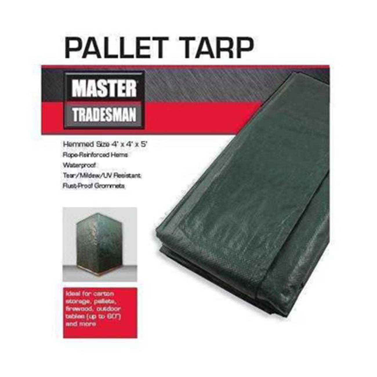 Pallet Tarp Cover, Green & Brown X7395