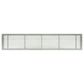 6x22 x 48x22 Solid Aluminum Air Vent Grille, Brushed Satin G78671