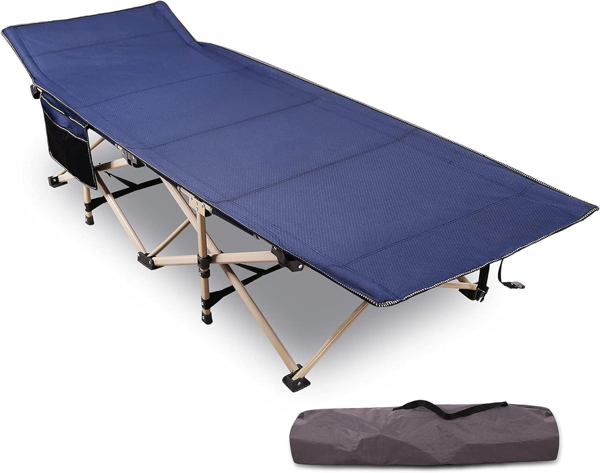 Blue Folding Camping Cot S65643