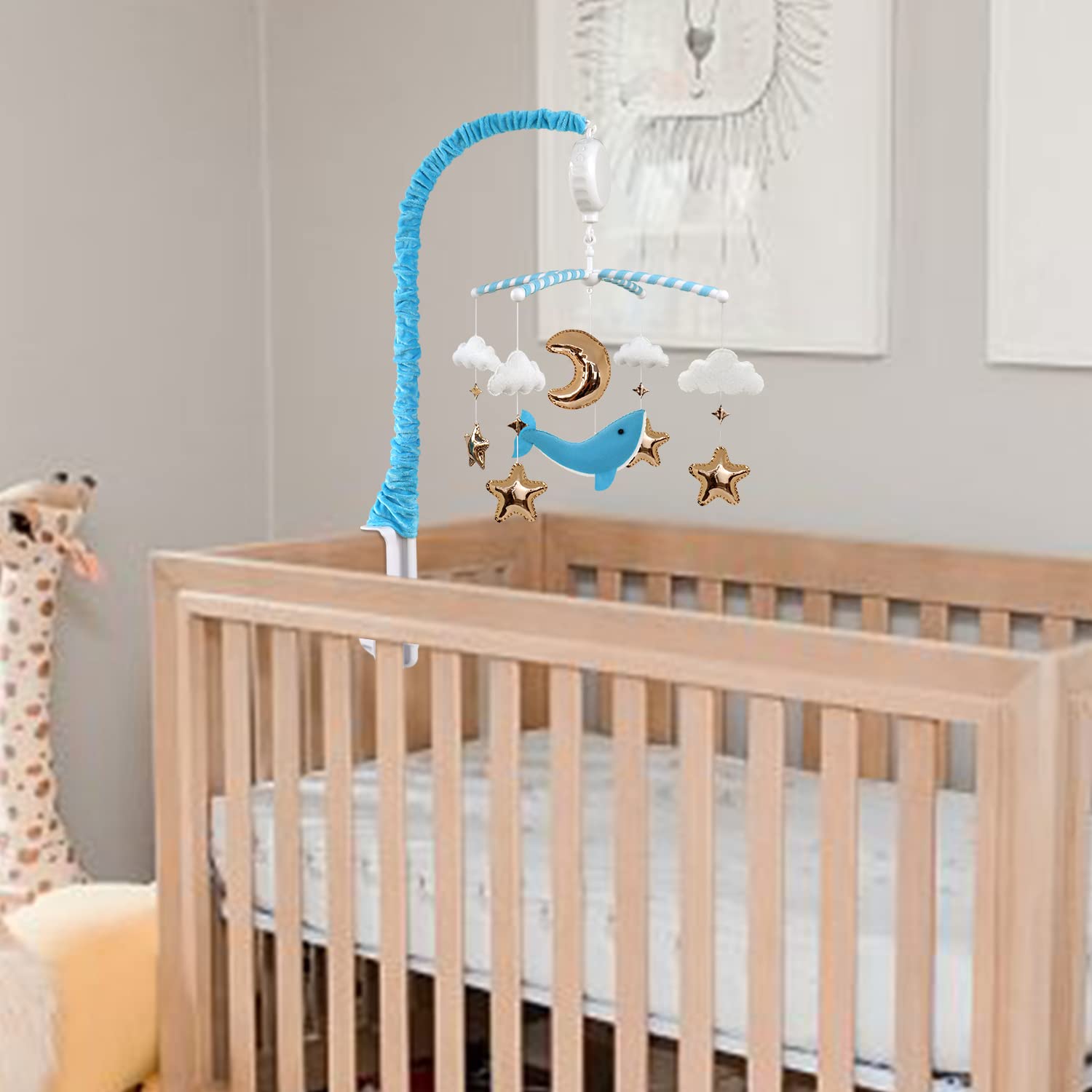 Ocean Whale Musical Crib Mobile with 15 Lullabies S86768