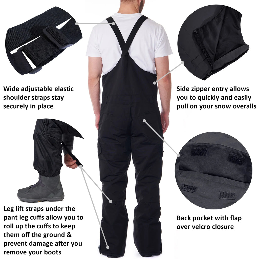 Waterproof Insulated Snow Bib Overalls A6030