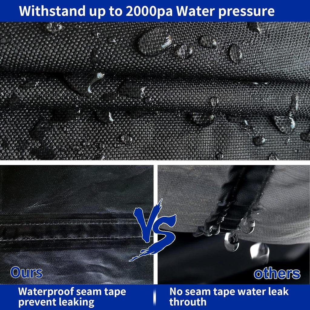800D Solution-Dyed Polyester Bass Boat Cover with 17 Windproof Straps B236
