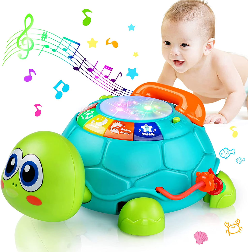 Musical Turtle Baby Toys with Letters Numbers Phone M740