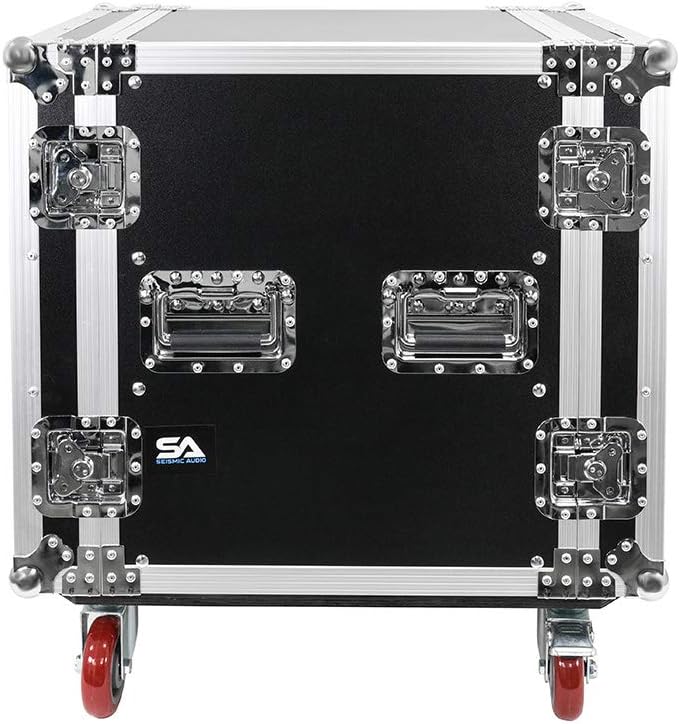 12U Pro Audio DJ Road Rack Case with Casters O69560