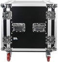 12U Pro Audio DJ Road Rack Case with Casters O69560