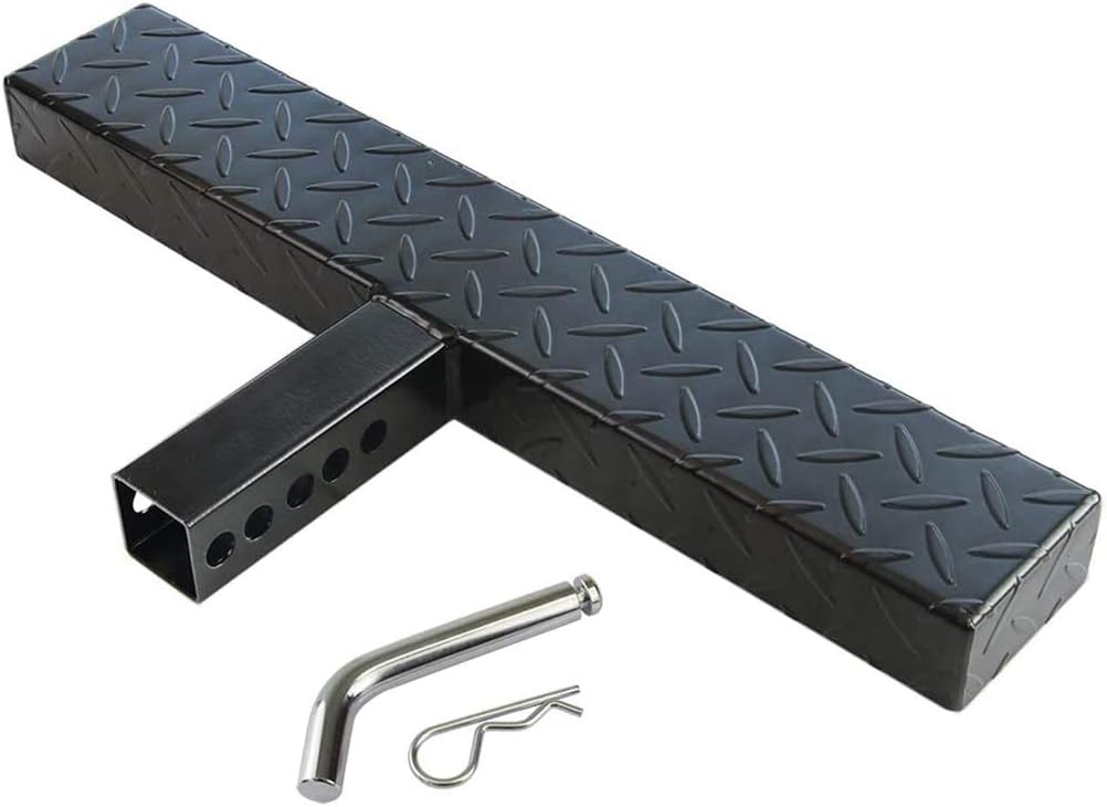 Universal Hitch Step Anti Slip Rust Black Fits 2 Inch Receivers C9795
